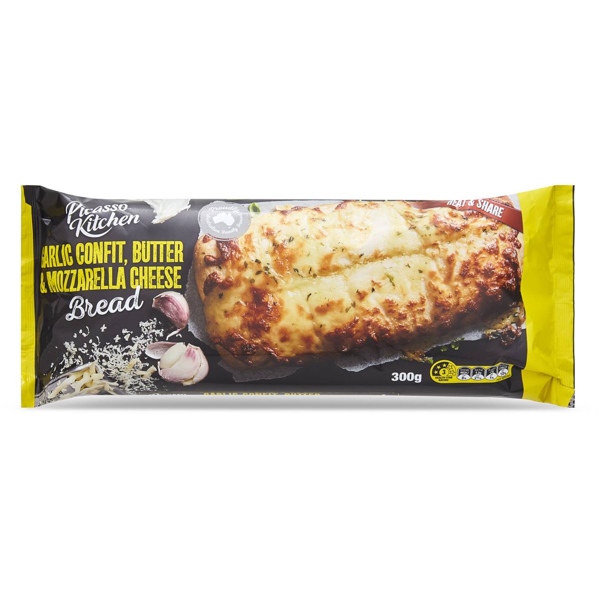 Picasso Kitchen Tear N Share Garlic Bread 300g Woolworths