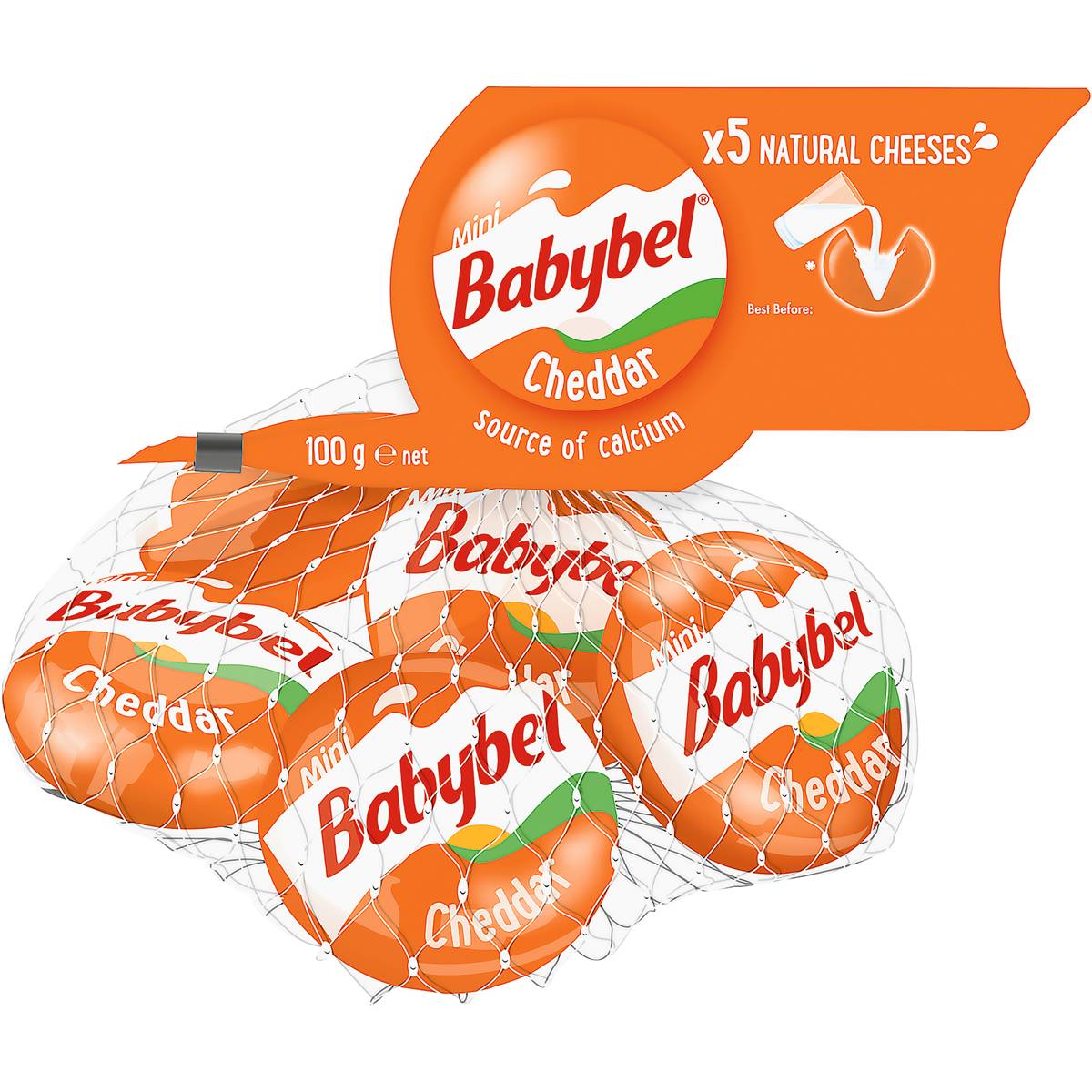 Babybel Mini Cheddar 100g Woolworths