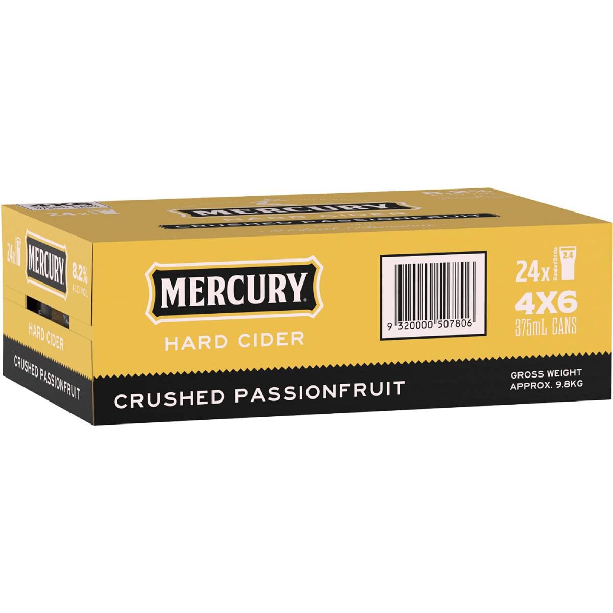 mercury-hard-cider-crushed-passionfruit-cans-375ml-x24-case-woolworths