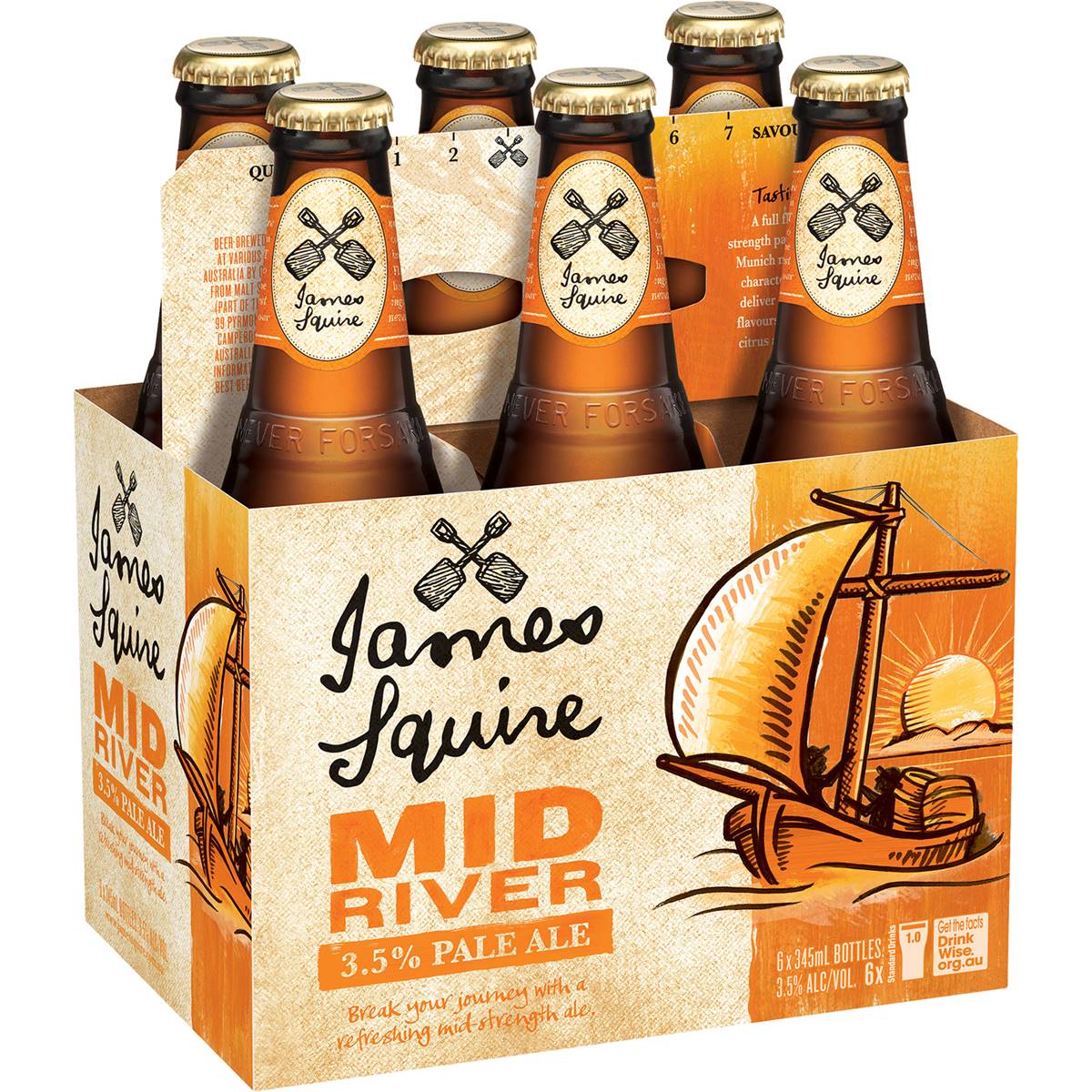 James Squire Mid River Bottle
