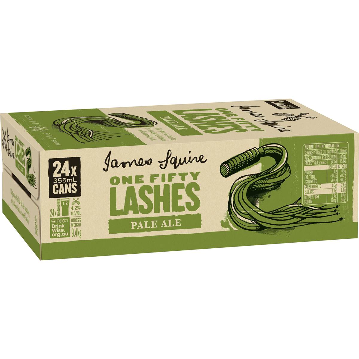 James Squire 150 Lashes Cans 355ml X24 Case Woolworths   975405 