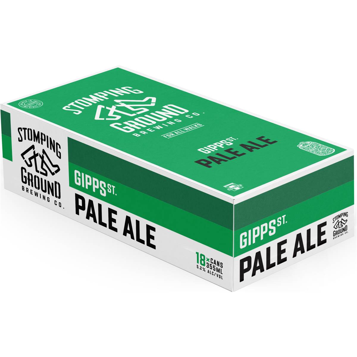 Stomping Ground Gipps St Pale Ale Can 355ml X 18 Pack Woolworths