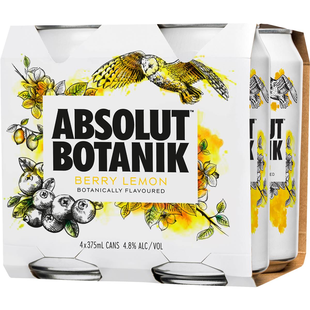 Absolut Botanik Lemon Cans