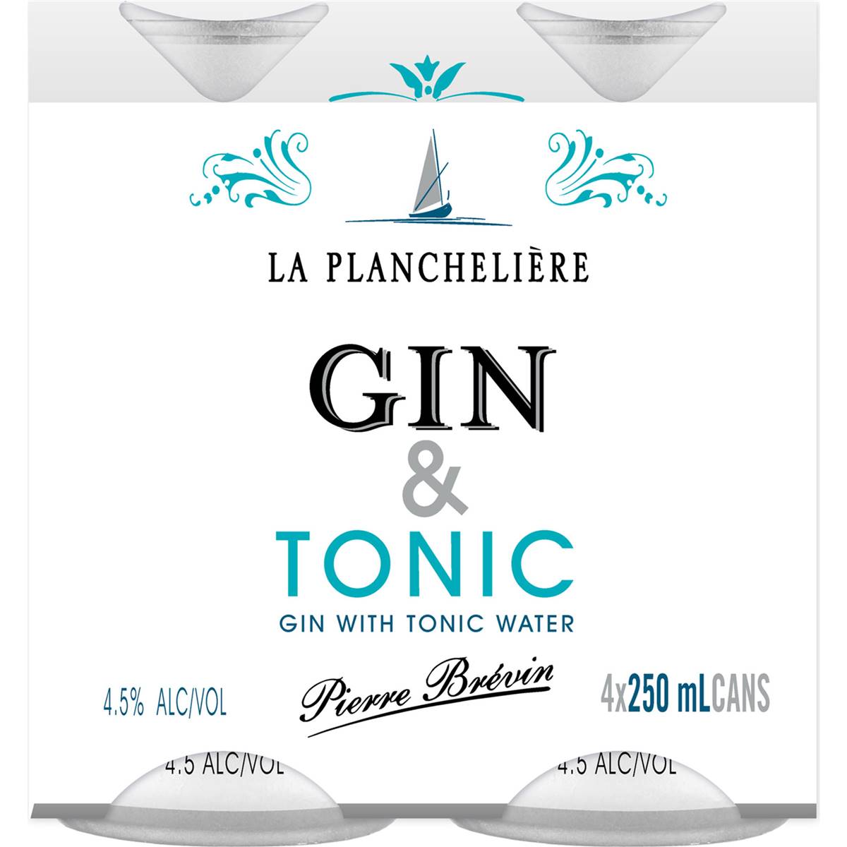 La Plancheliere Gin & Tonic Cans 250ml X 4 Pack Woolworths