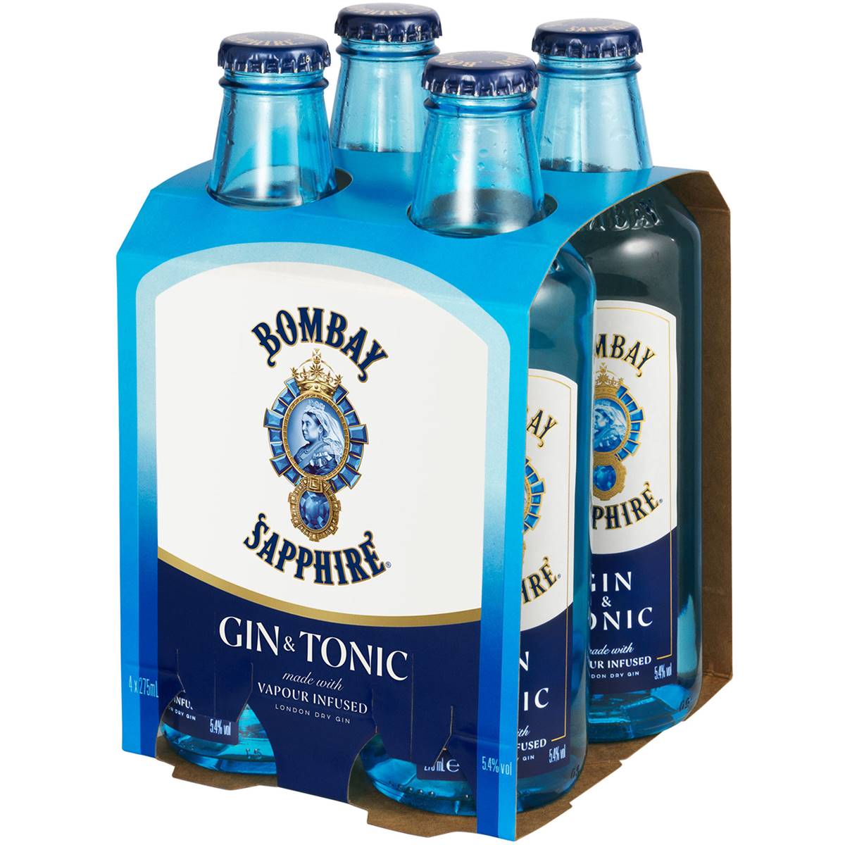 Bombay Sapphire Gin & Tonic 275ml X4 Pack Woolworths