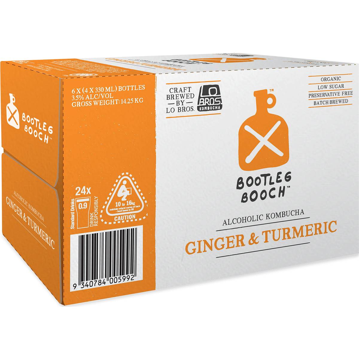 Bootleg Booch Ginger& Turmeric Cans 
