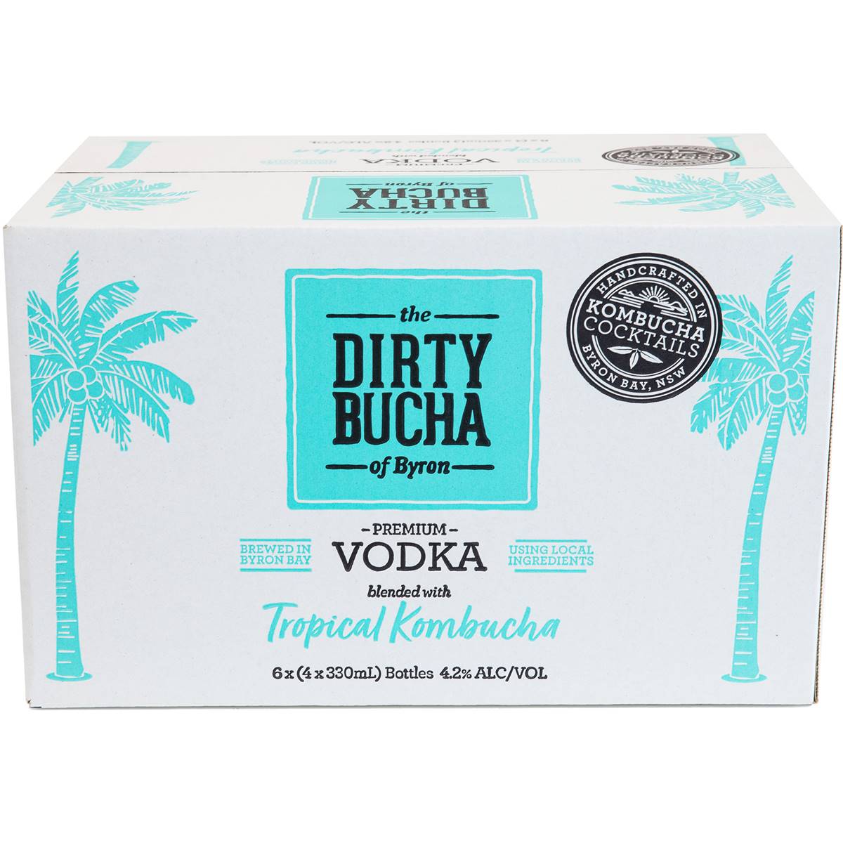 The Dirty Bucha Of Byron Vodka & Tropical Kombucha