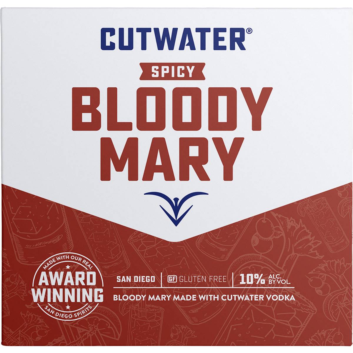 Cutwater Bloody Mary Cans 355ml X 24 Case Woolworths