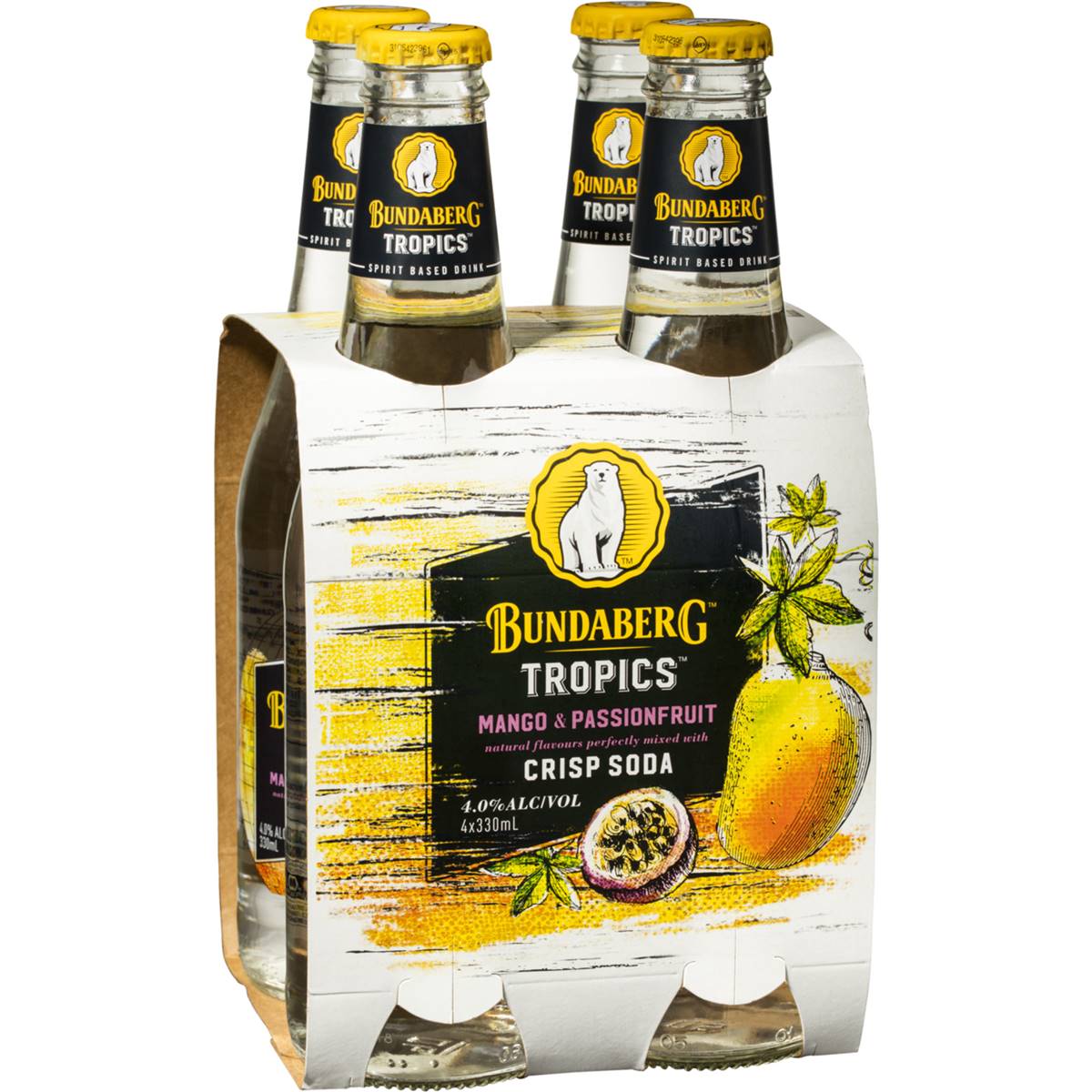 Bundaberg Tropics Rum Mango & Passionfruit