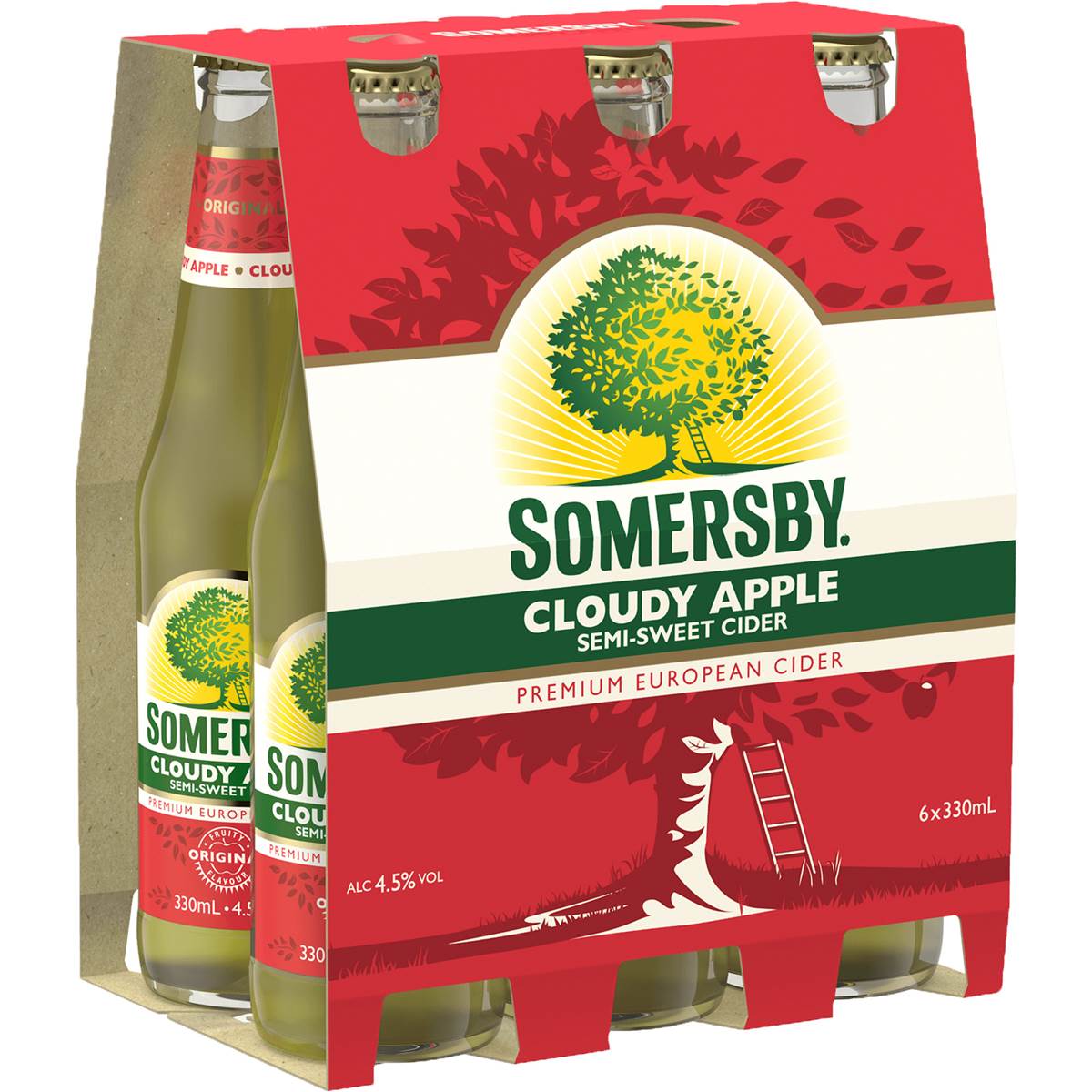 Somersby Cloudy Apple Cider Bottle 330ml X6 Pack Woolworths