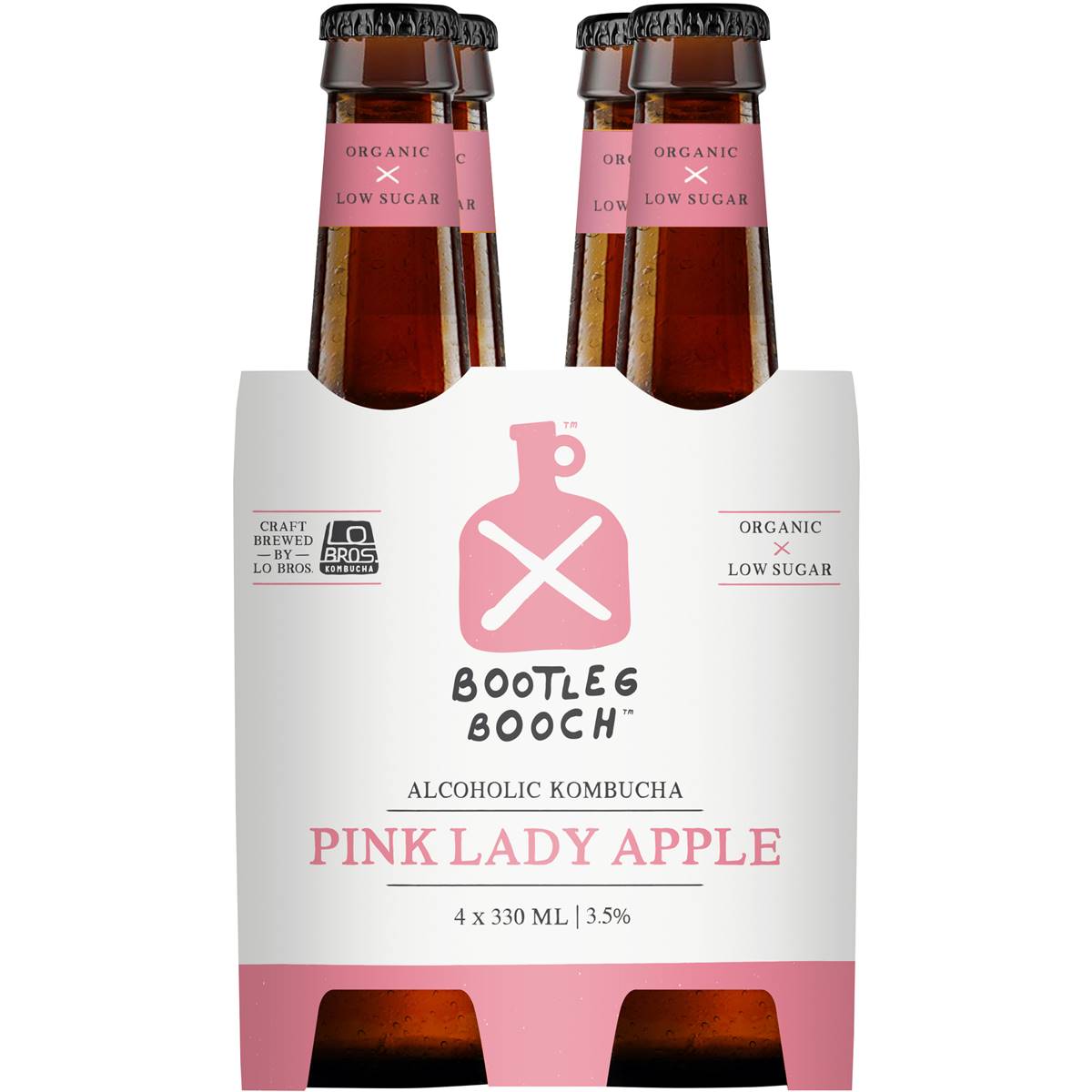 Bootleg Booch Alcoholic Kombucha Pink Lady Apple