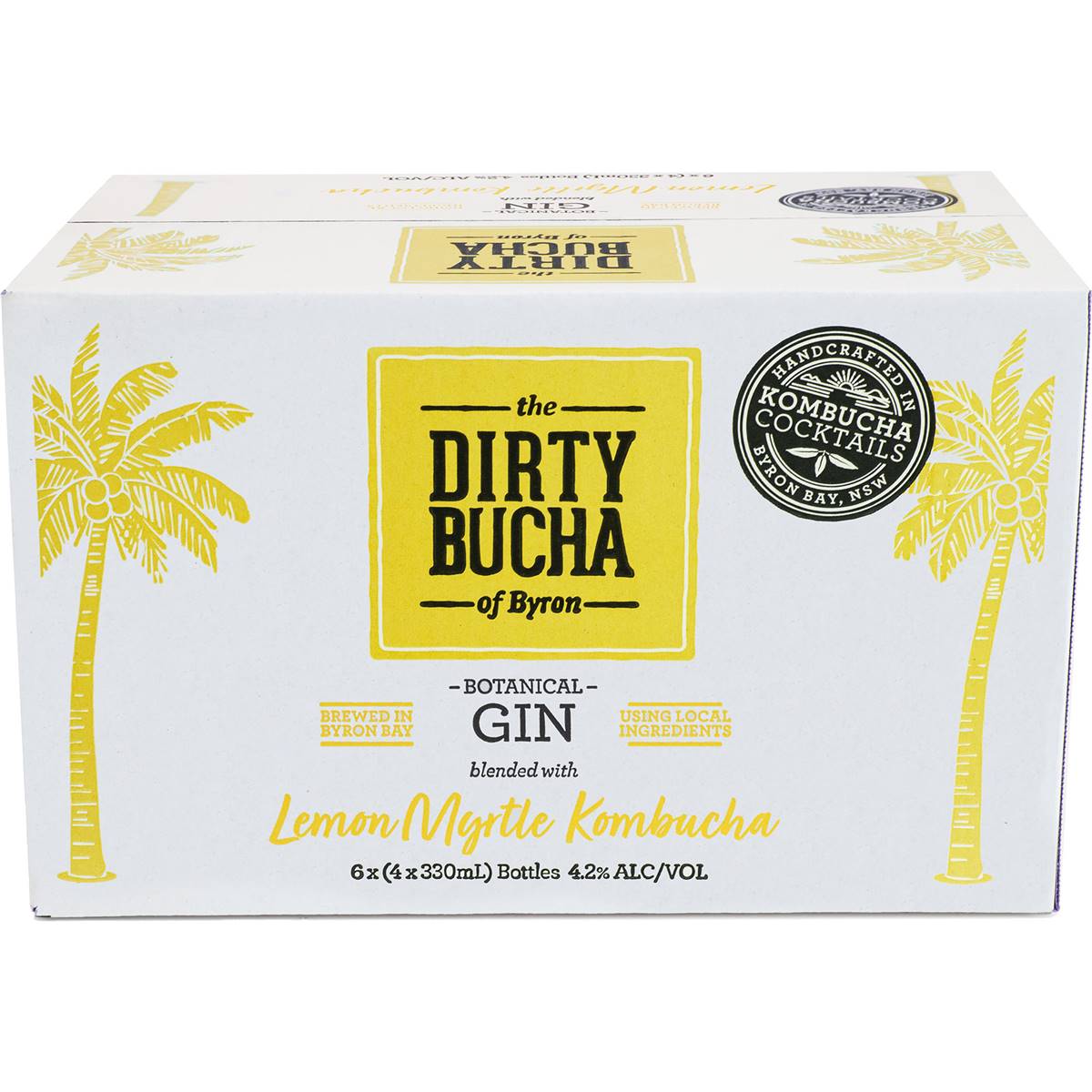 Dirty Bucha Gin & Lemon Myrtle Kombucha Bottles