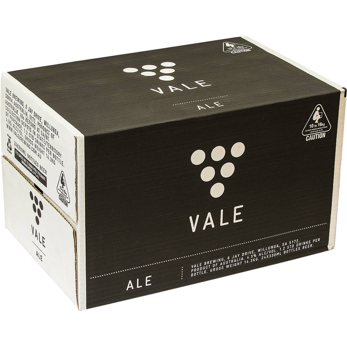 Vale Pale Ale Bottles 300ml X 24 Case Woolworths
