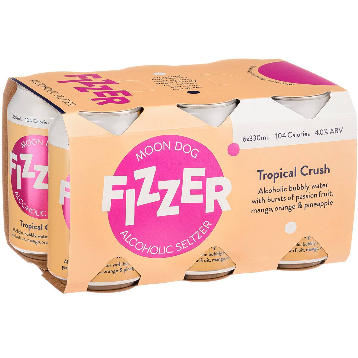 Moon Dog Fizzer Seltzer Tropical Crush Cans