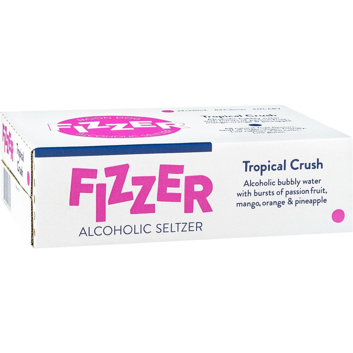 Moon Dog Fizzer Seltzer Tropical Crush Cans 330ml x24 Case