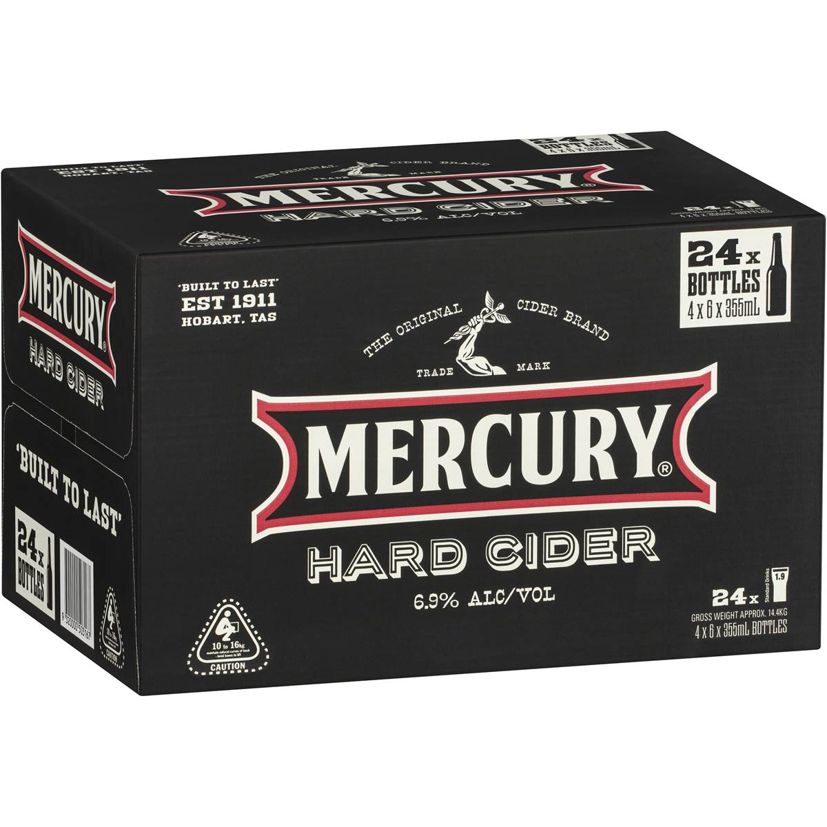 Mercury Hard Cider Bottle 24x355ml Woolworths