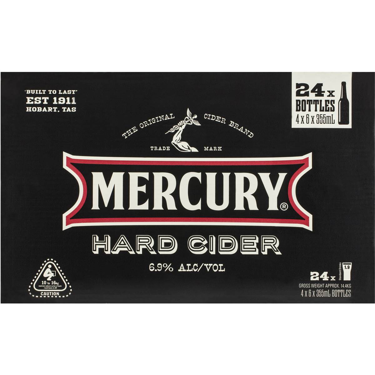 Mercury Hard Cider Bottle 24x355ml Woolworths