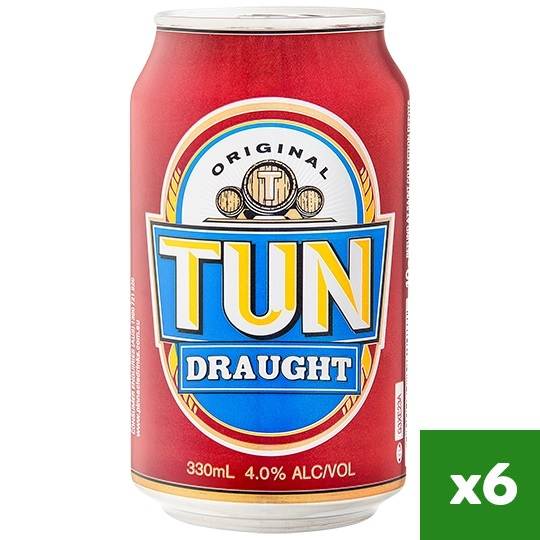 Tun Red Draught Lager Cans