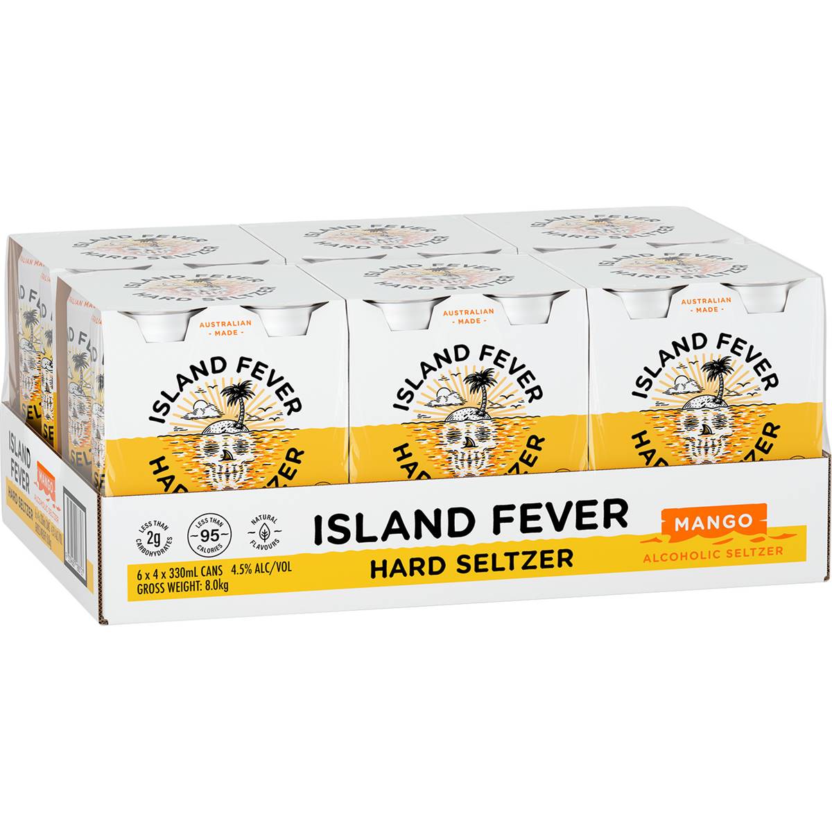 Island Fever Hard Seltzer Mango Cans
