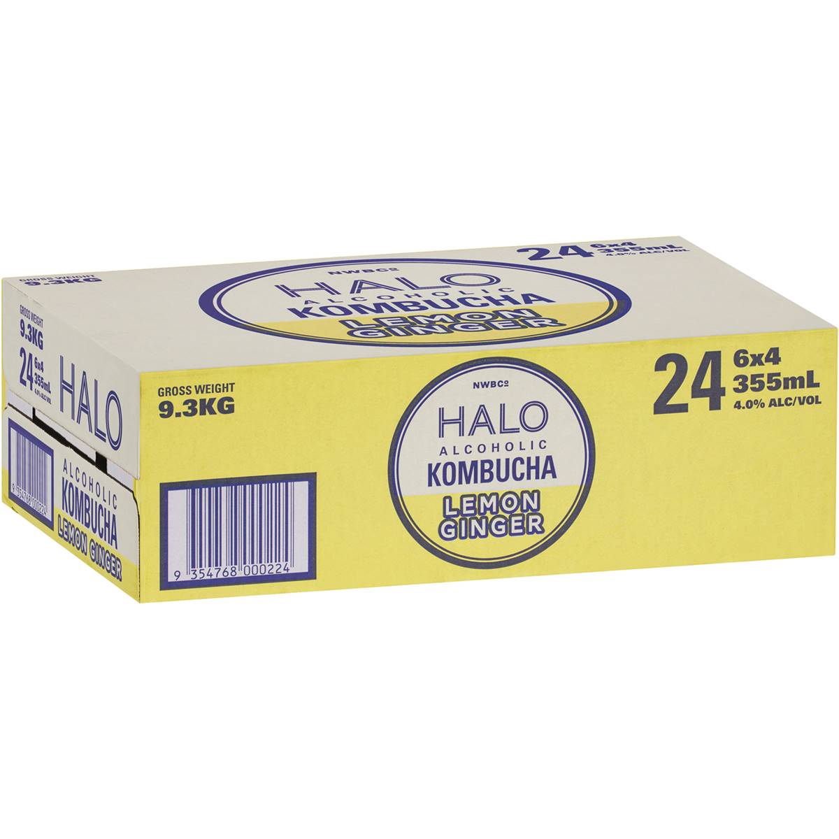 Halo Alcoholic Kombucha Lemon Ginger