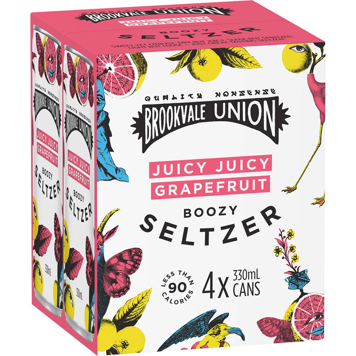 Brookvale Union Grapefruit Boozy Seltzer Cans
