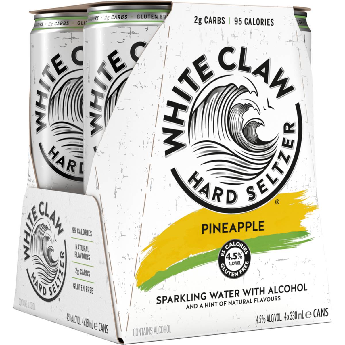 White Claw Pineapple Seltzer Cans