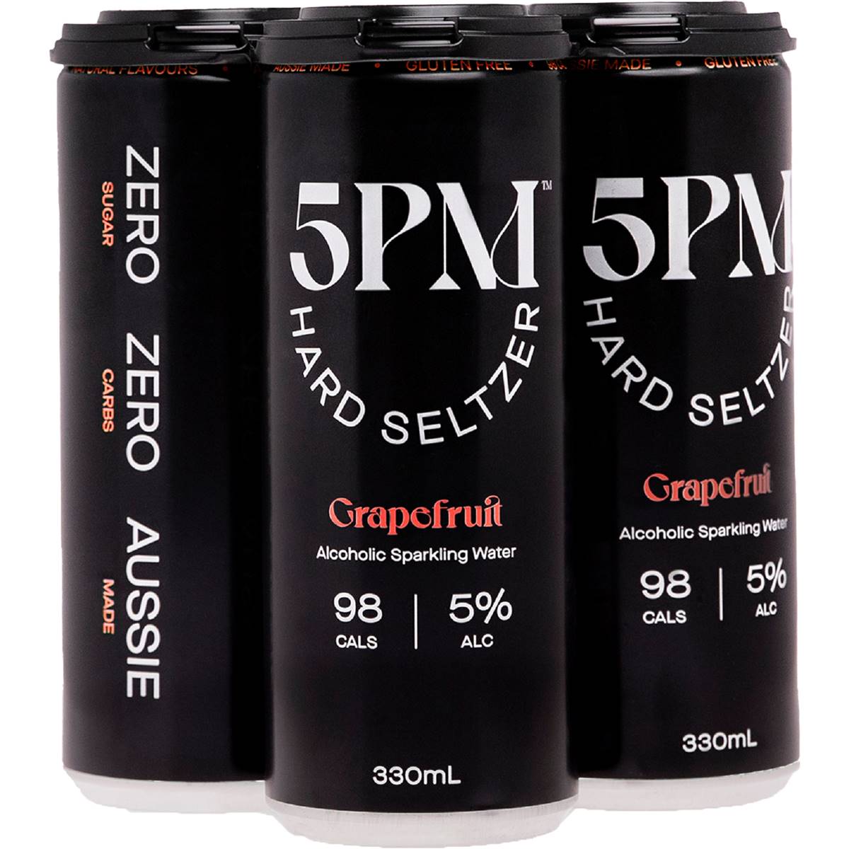 5pm 5pm Grapefruit Hard Seltzer Cans