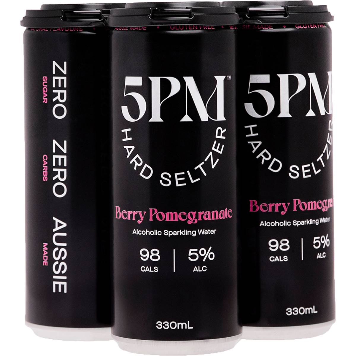 5pm 5pm Berry Pomegranate Hard Seltzer Can