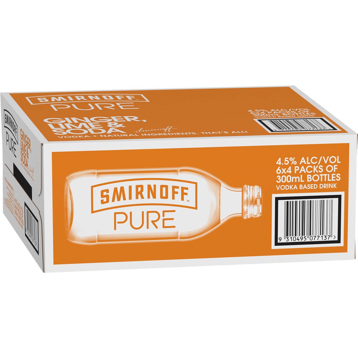 Smirnoff Pure Ginger Lime & Soda Bottles