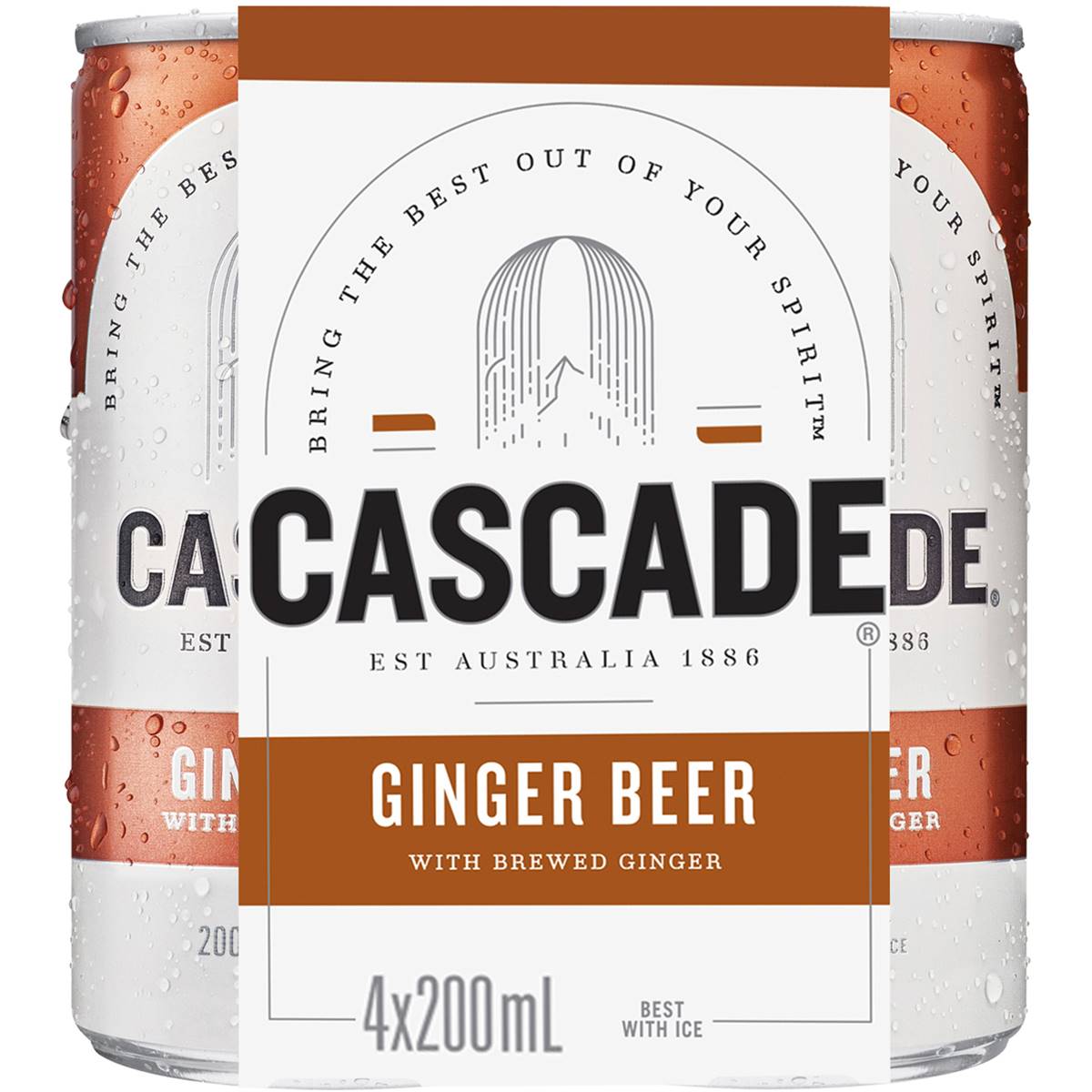 Cascade Ginger Beer Cans 4x200ml | Woolworths