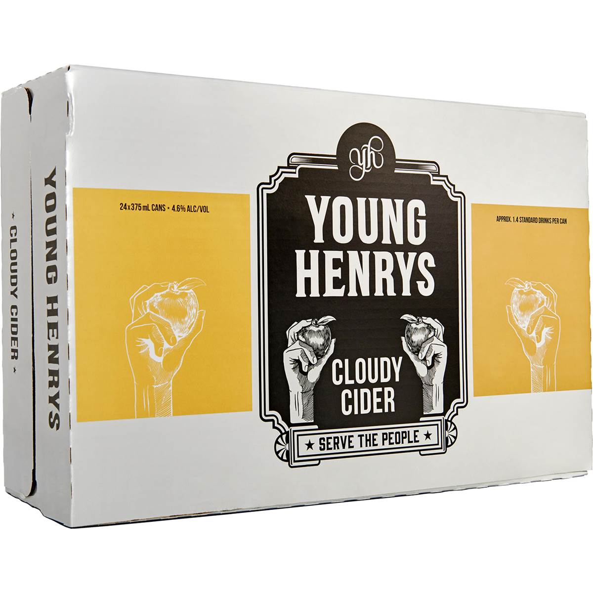 Young Henrys Cloudy Cider Cans Carton