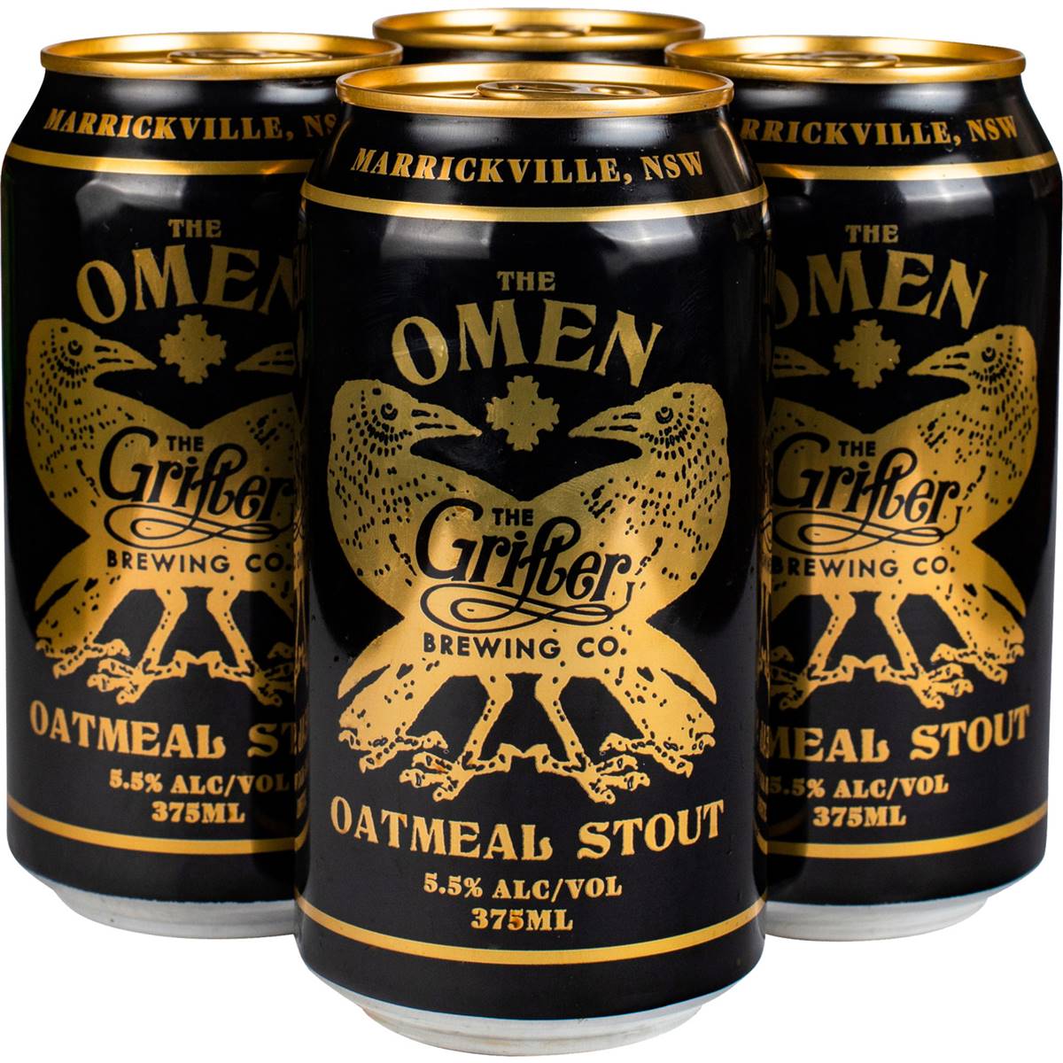 The Grifter Brewing Co. Omen Oatmeal Stout Cans 
