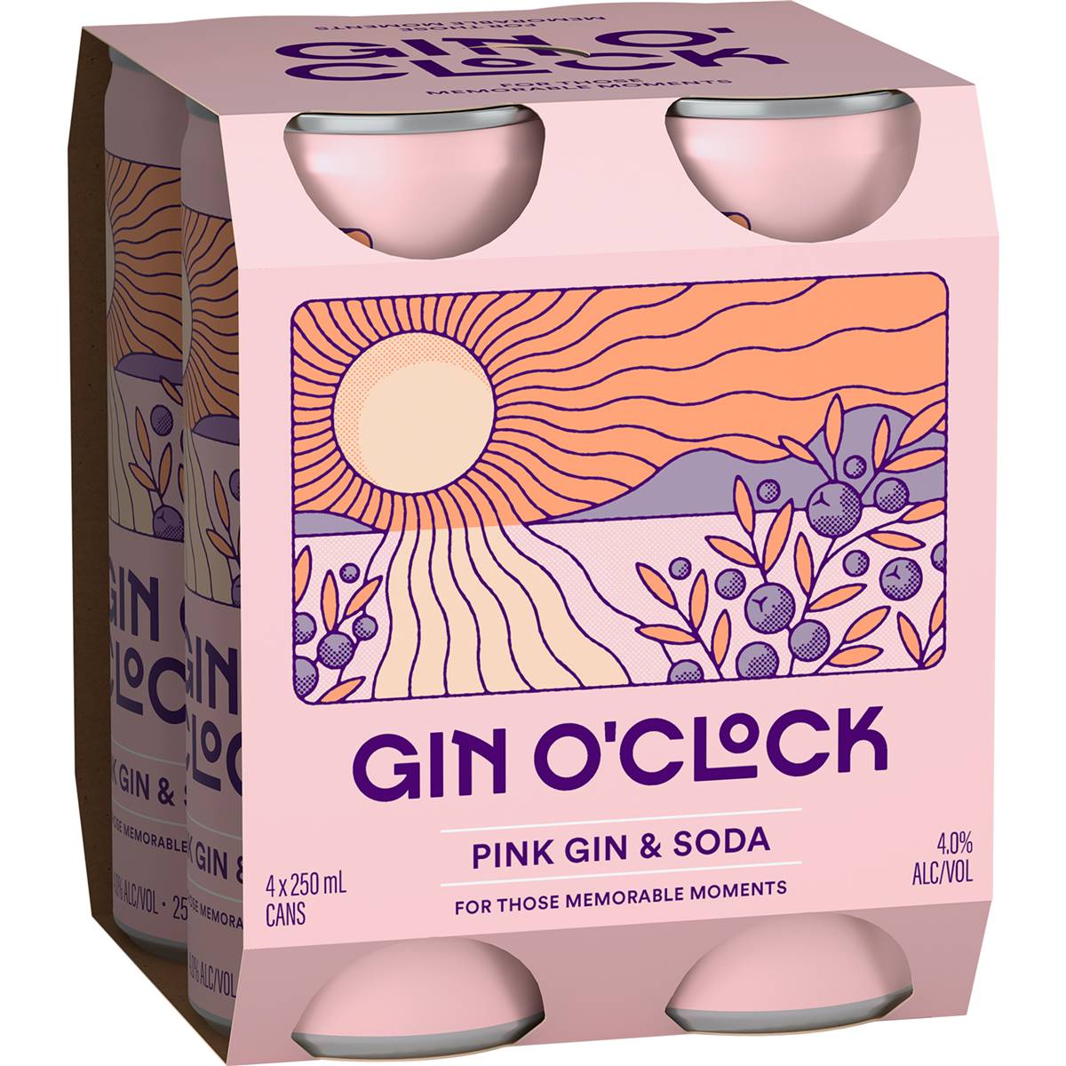 Gin O Clock Gin O' Clock Pink Gin & Soda Cans