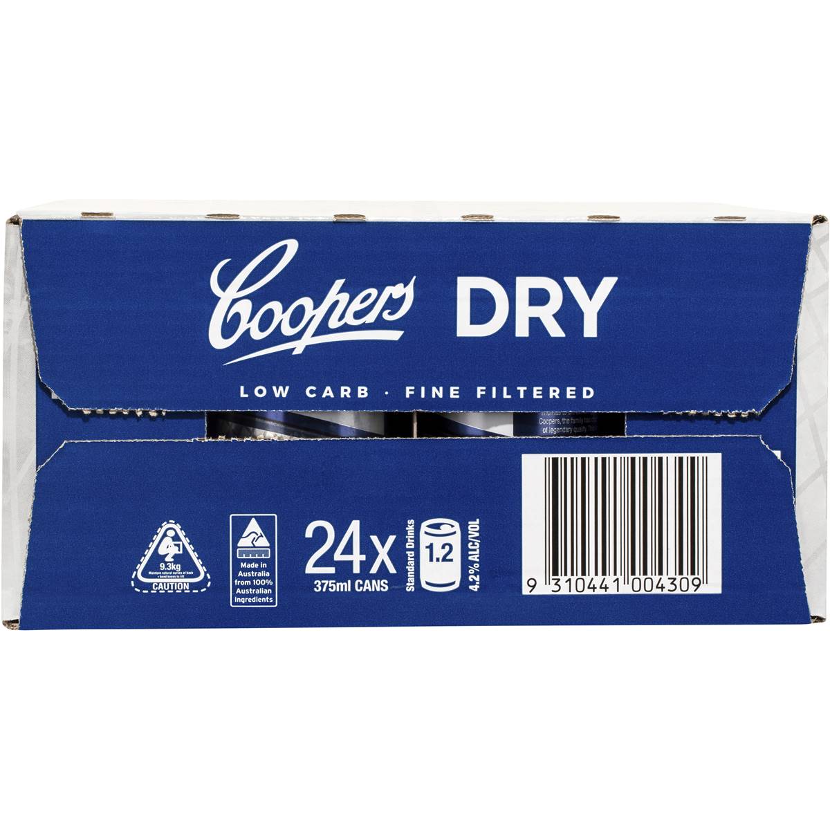 Coopers Dry Can 375ml X24 Case Woolworths