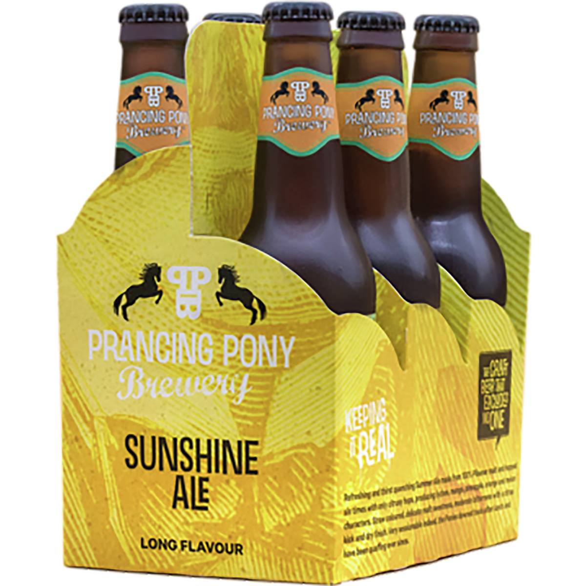 Prancing Pony Brewery Sunshine Ale Bottles