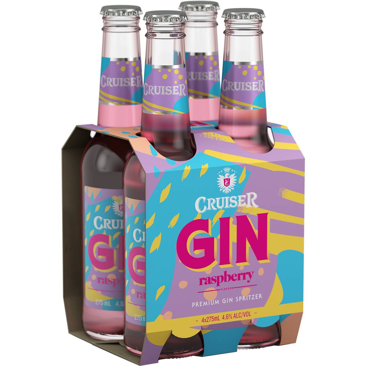 vodka-cruiser-gin-raspberry-bottles-275ml-x4-pack-woolworths