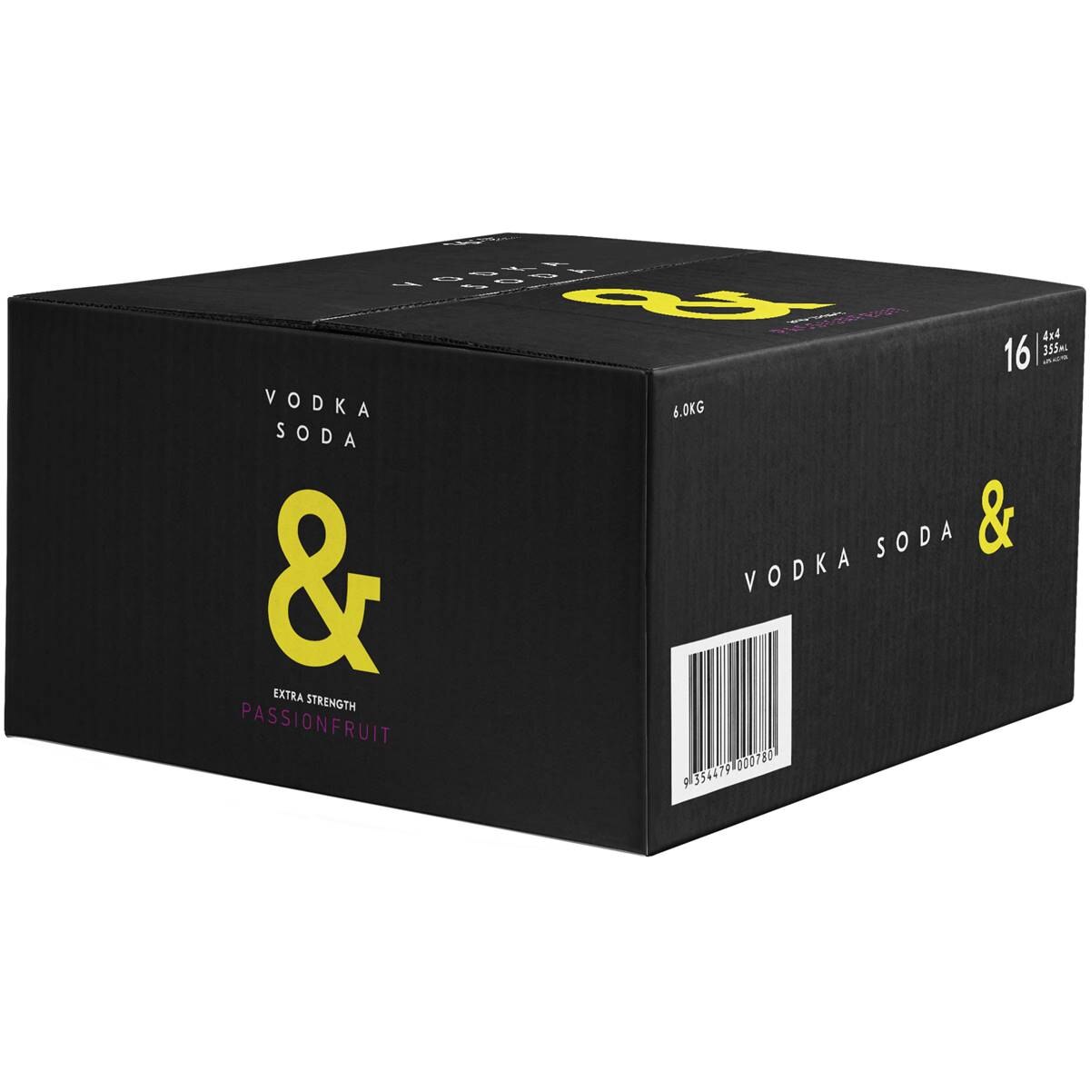 Ampersand Vodka Soda & Extra Strength Passionfruit Can