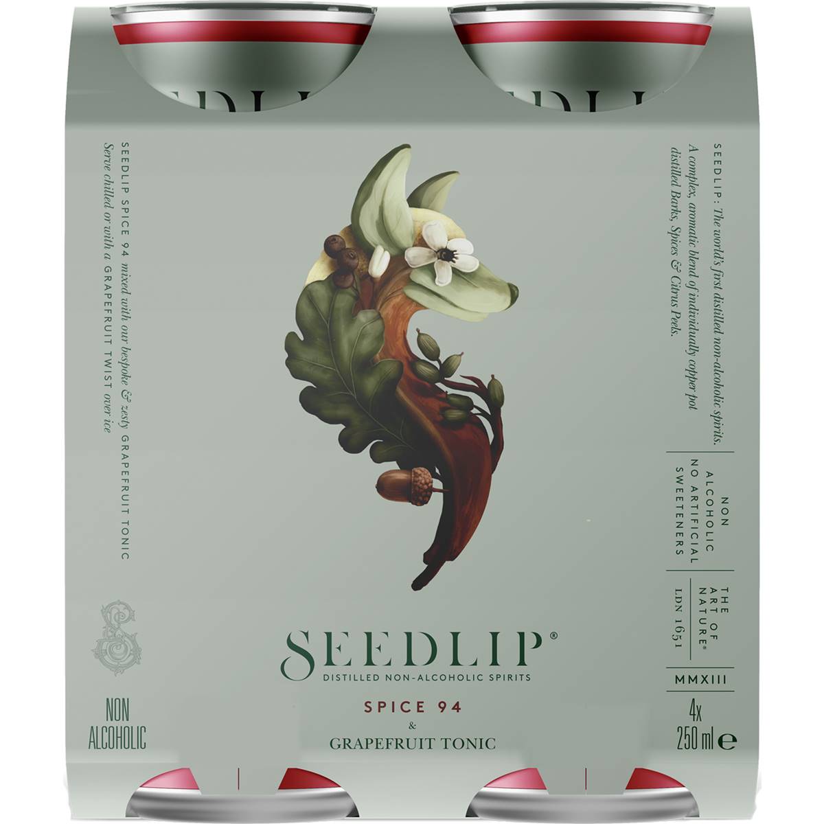 Seedlip Spice & Grapefruit Tonic Cans 