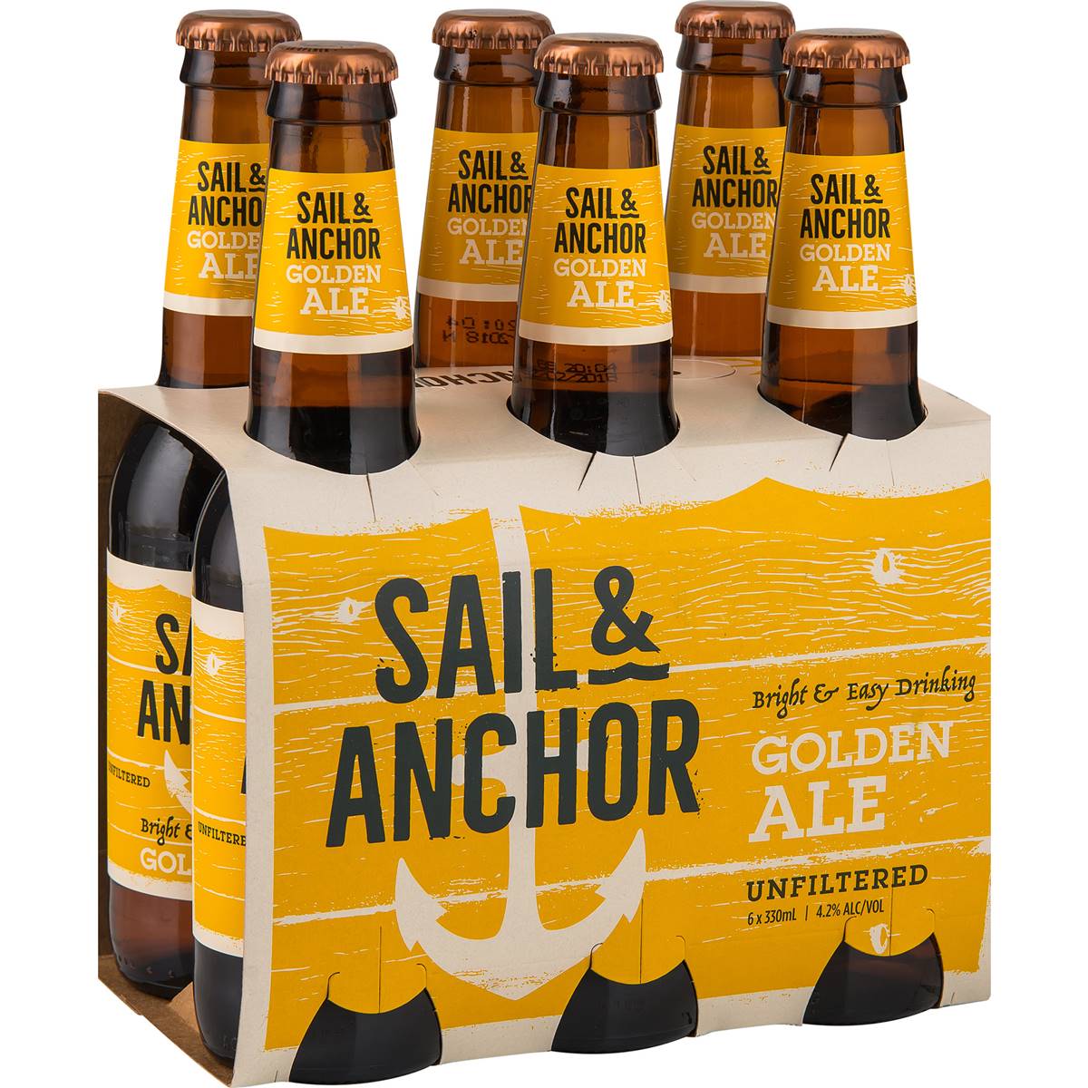 Sail & Anchor Golden Pale Ale Bottles 330ml X 6 Pack Woolworths