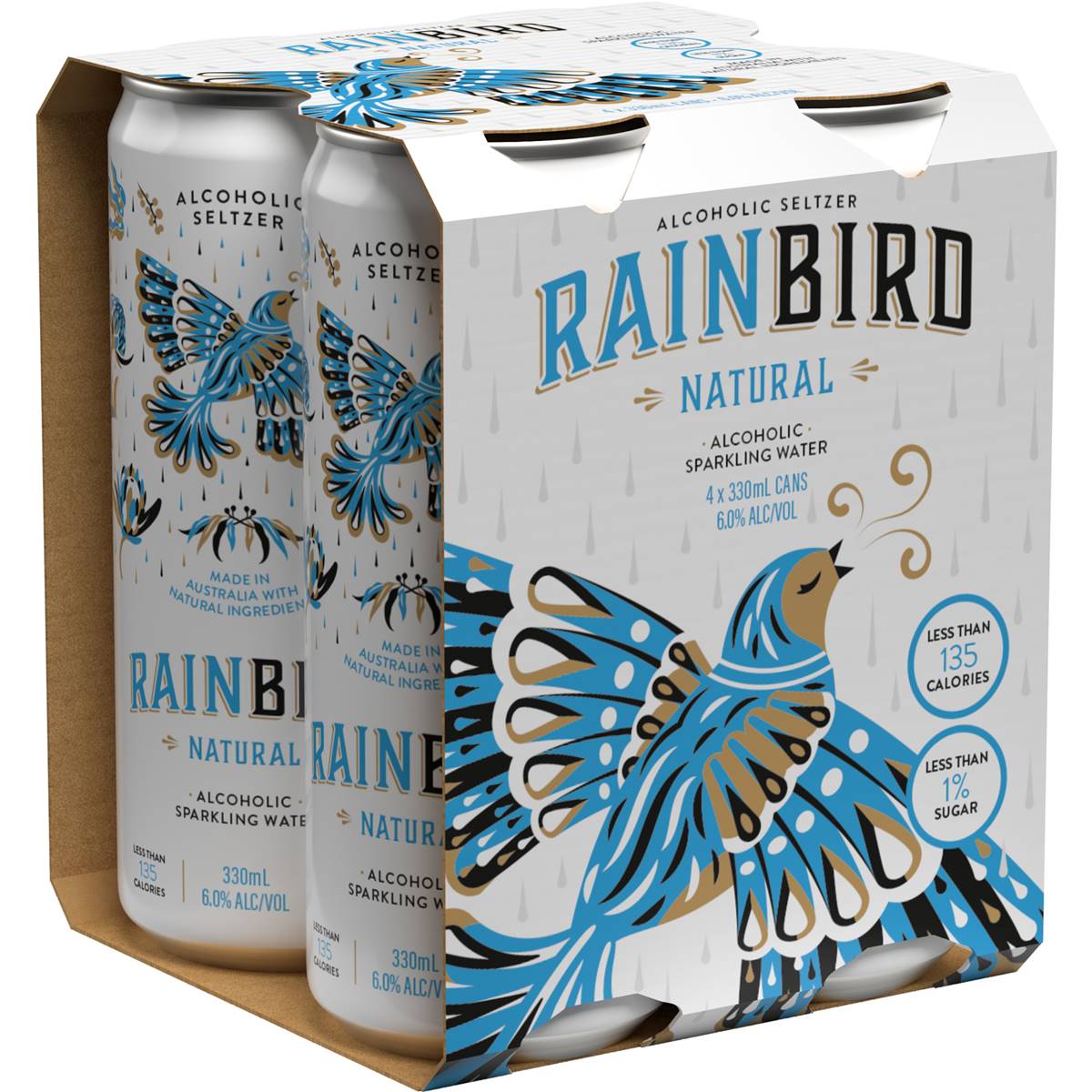 Rainbird Natural Alcohol Sparkling Water
