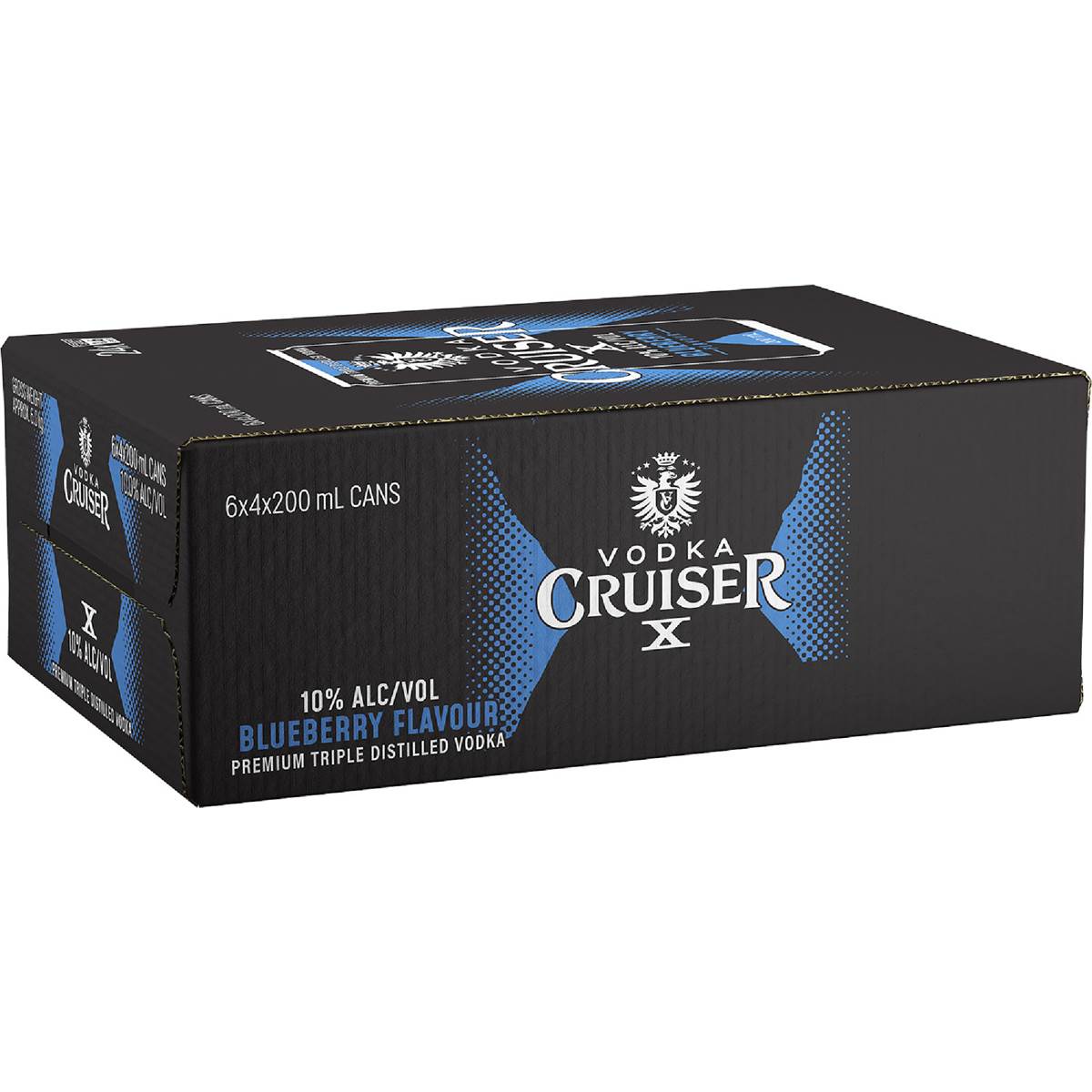 Vodka Cruiser Blueberry 10pct Cans 200mL x 24 pack