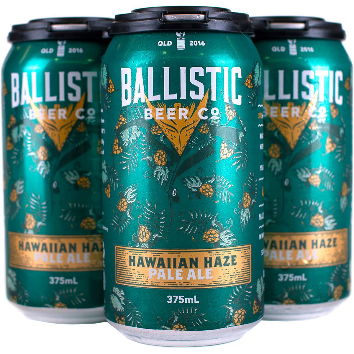 Ballistic Beer Co. Hawaiian Haze Pale Ale Can 375ml X 4 Pack Woolworths