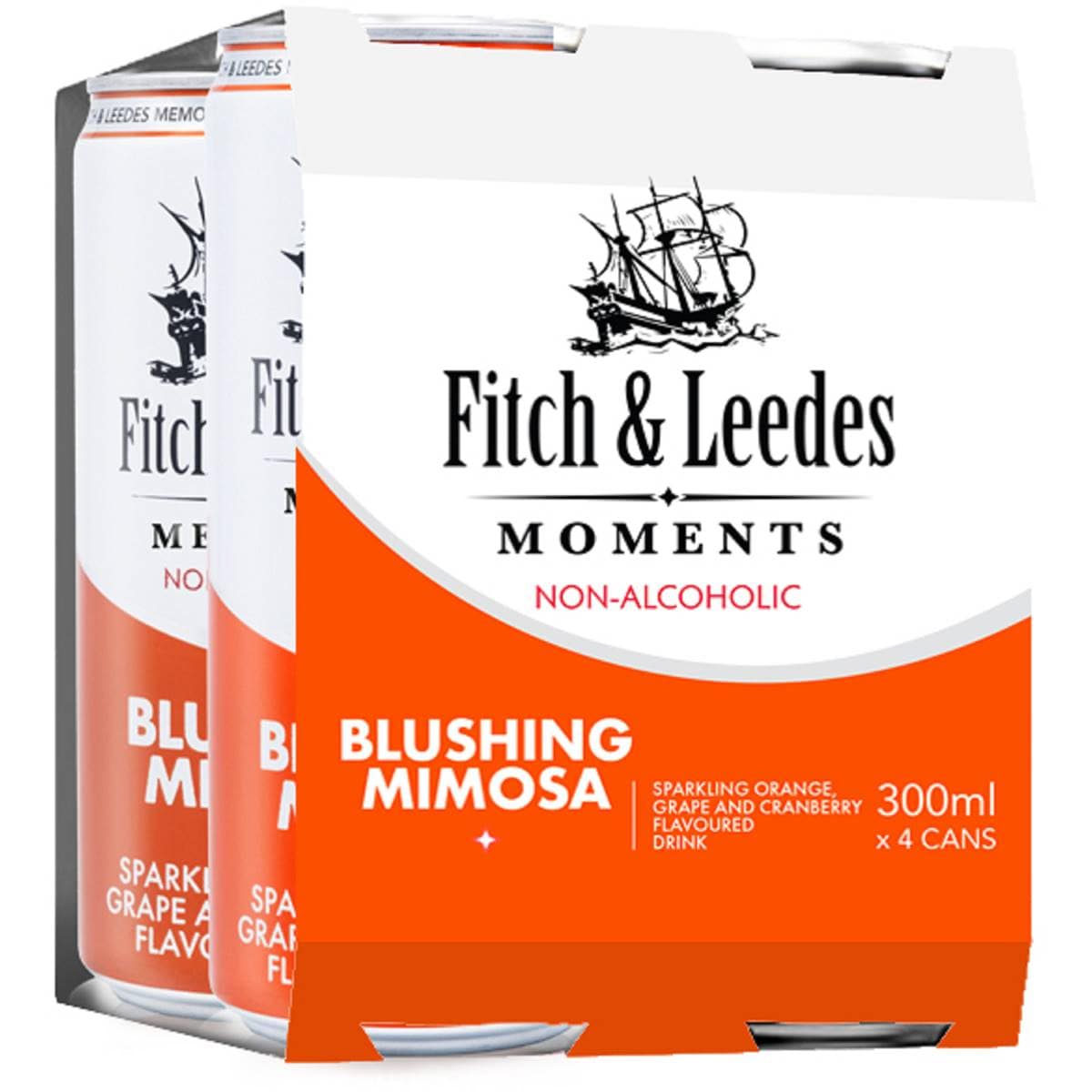 Fitch & Leedes Blushing Mimosa 300ml X 4 Pack Woolworths