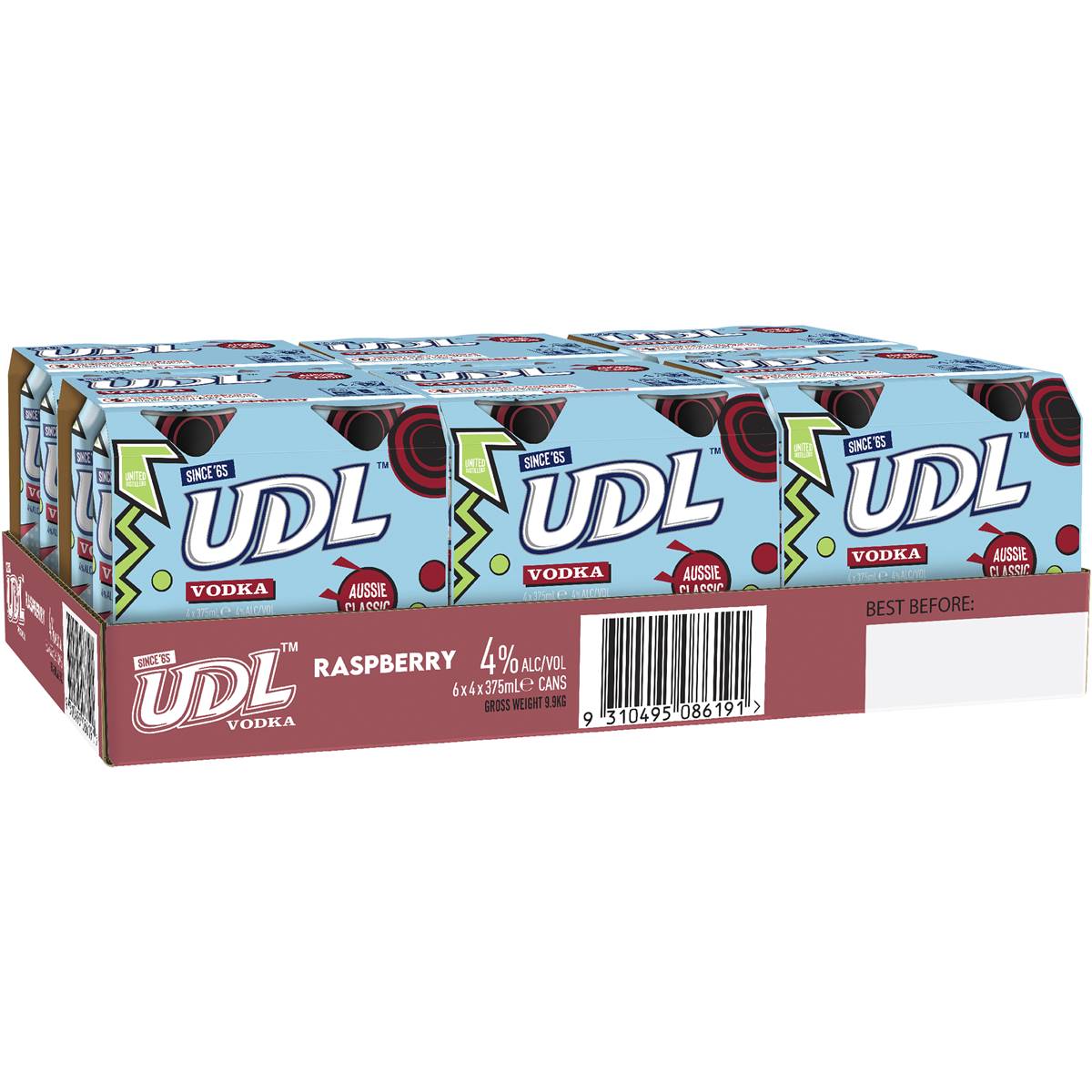 Udl Vodka Raspberry Cans 