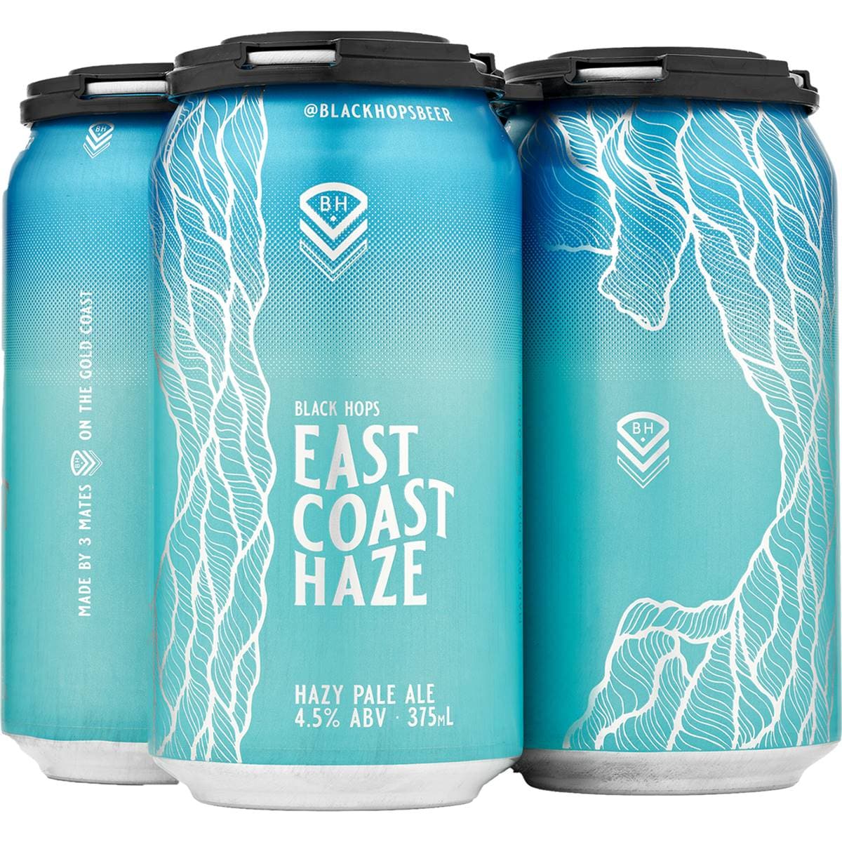 Black Hops Brewery East Coast Hazy Pale Ale Can 375ml X 4 Pack Woolworths