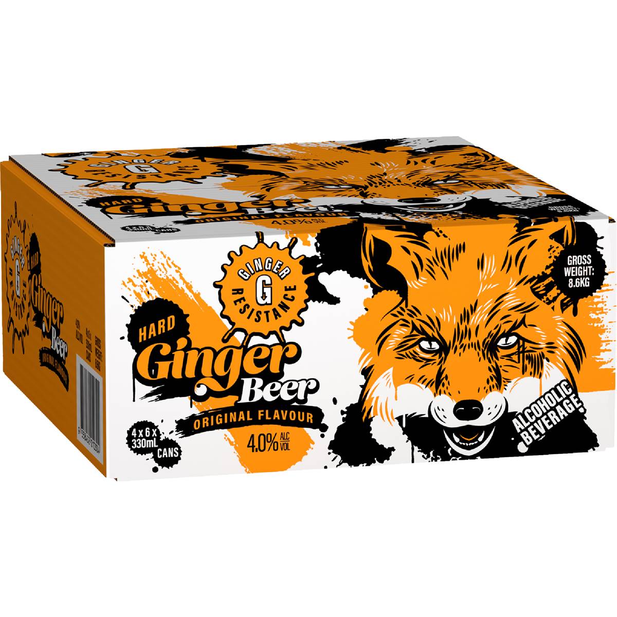 Ginger Resistance Hard Ginger Beer Cans 330ml X 24 Case Woolworths