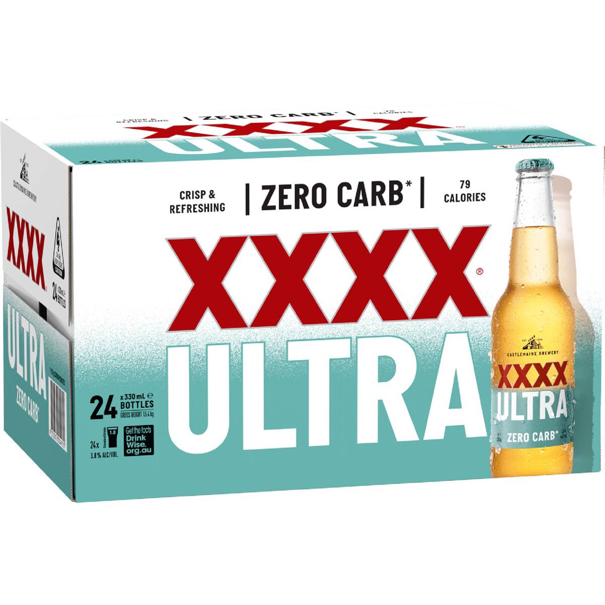 XXXX Ultra Zero Carb 330mL x 24 pack