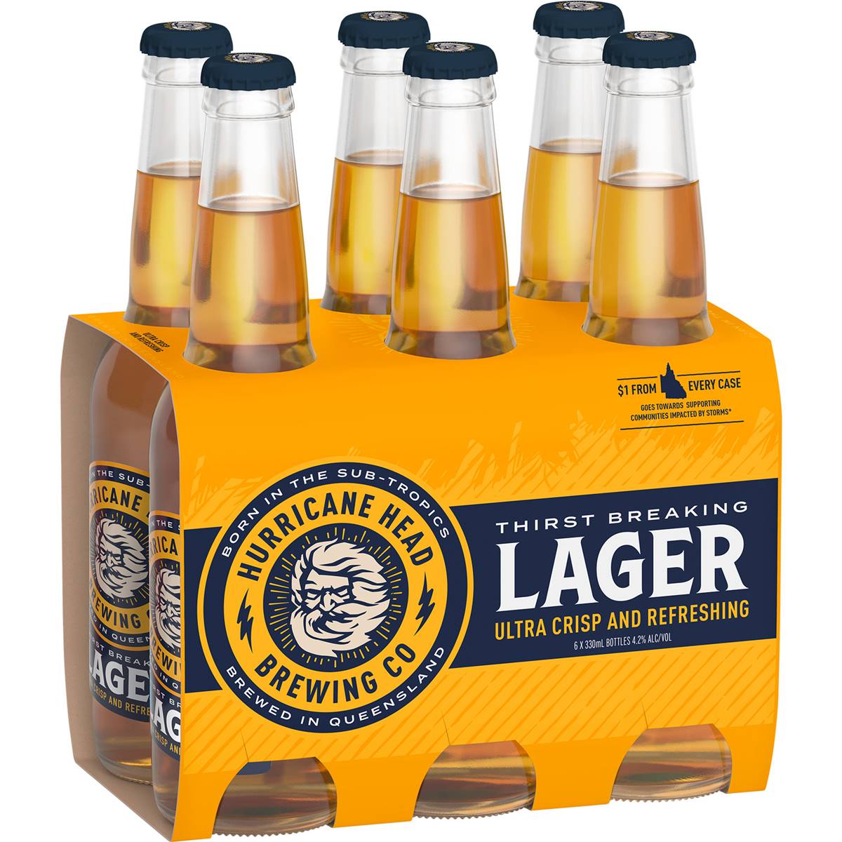 Hurricane Head Lager Bottles
