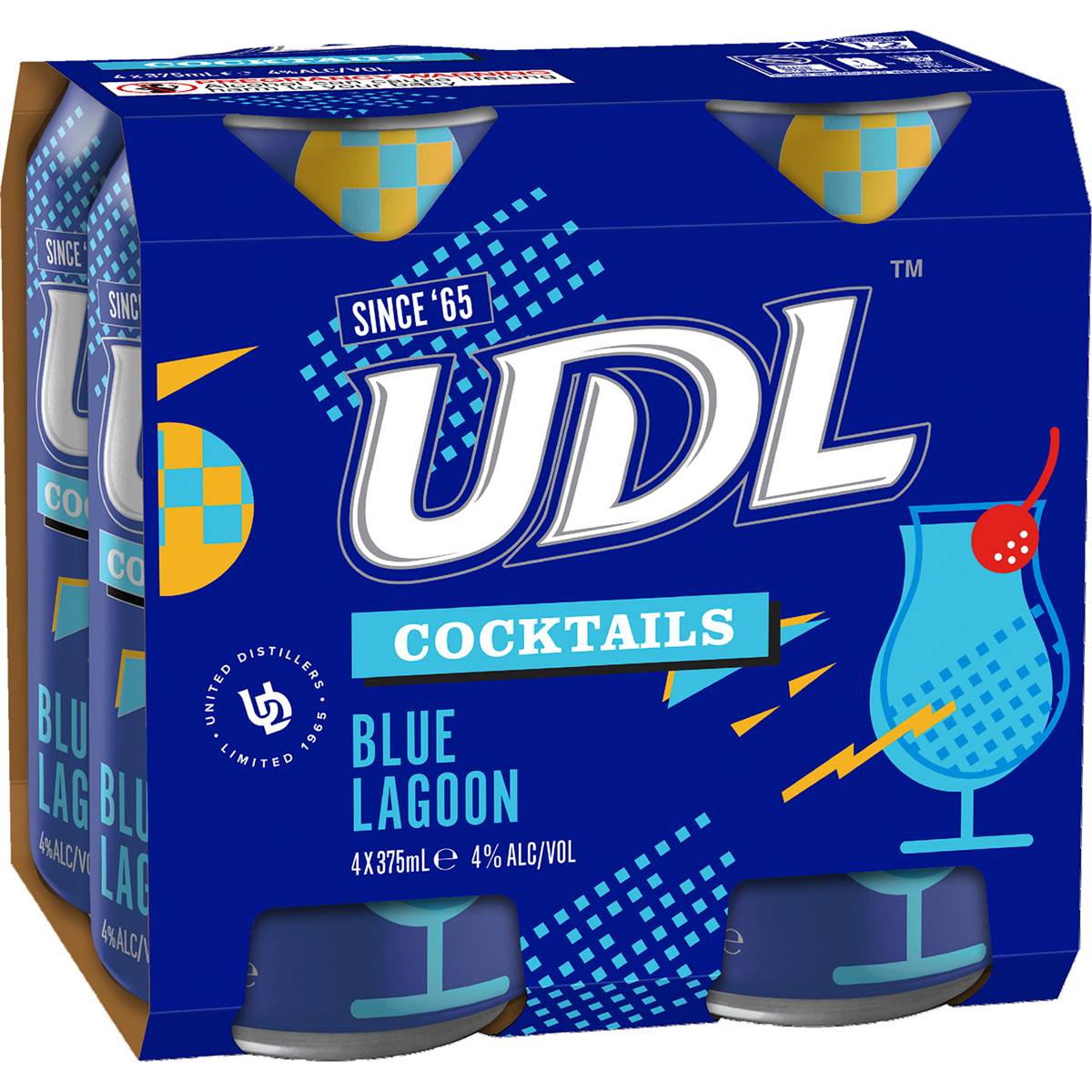 Udl Vodka Cocktail Blue Lagoon Can 