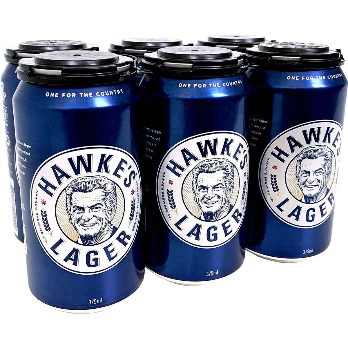 Hawke's Brewing Co Lager Cans 375mL x 6 pack